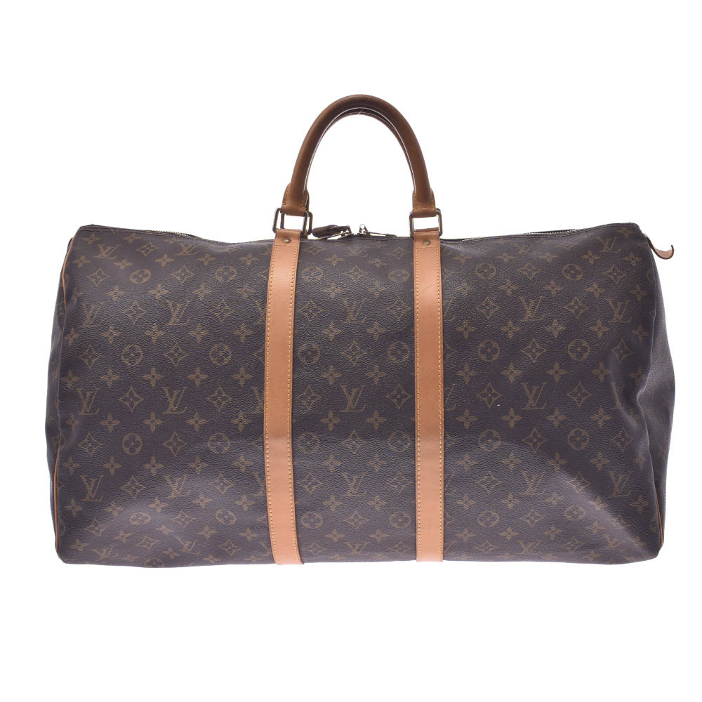 LOUIS VUITTON Monogram Keepall Brown Canvas Boston Bag - Picture 1 of 9